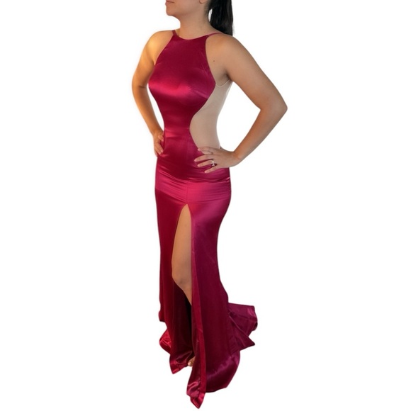 Jovani Fuschia Evening Gown - Picture 1 of 9